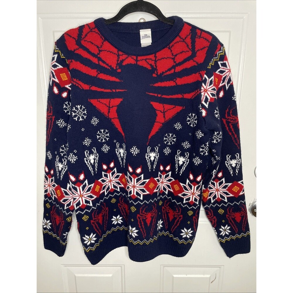 Marvel Spider-Man Nordic Winter Sweater EU Exclusive Knit Mens Medium